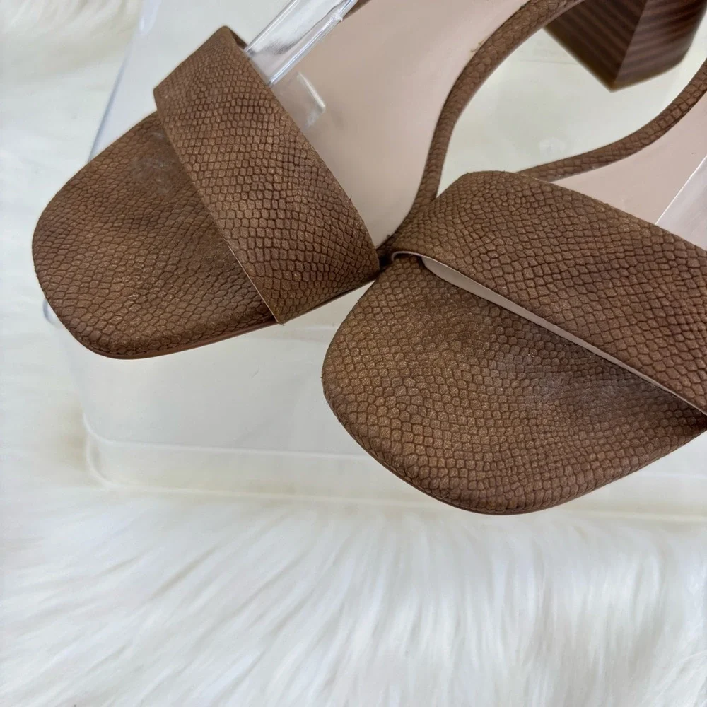 MIX NO.6 SUEDE HELLS SANDALS WOMANS SIZE 8.5
